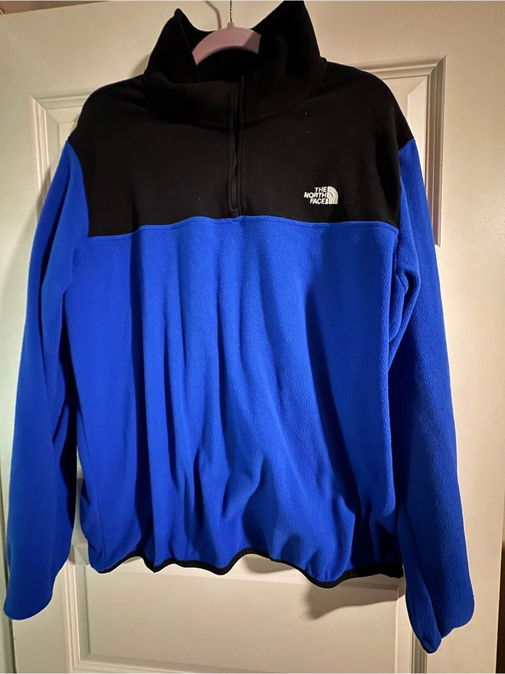 The North Face Black & Blue Half-Zip Fleece Pullover